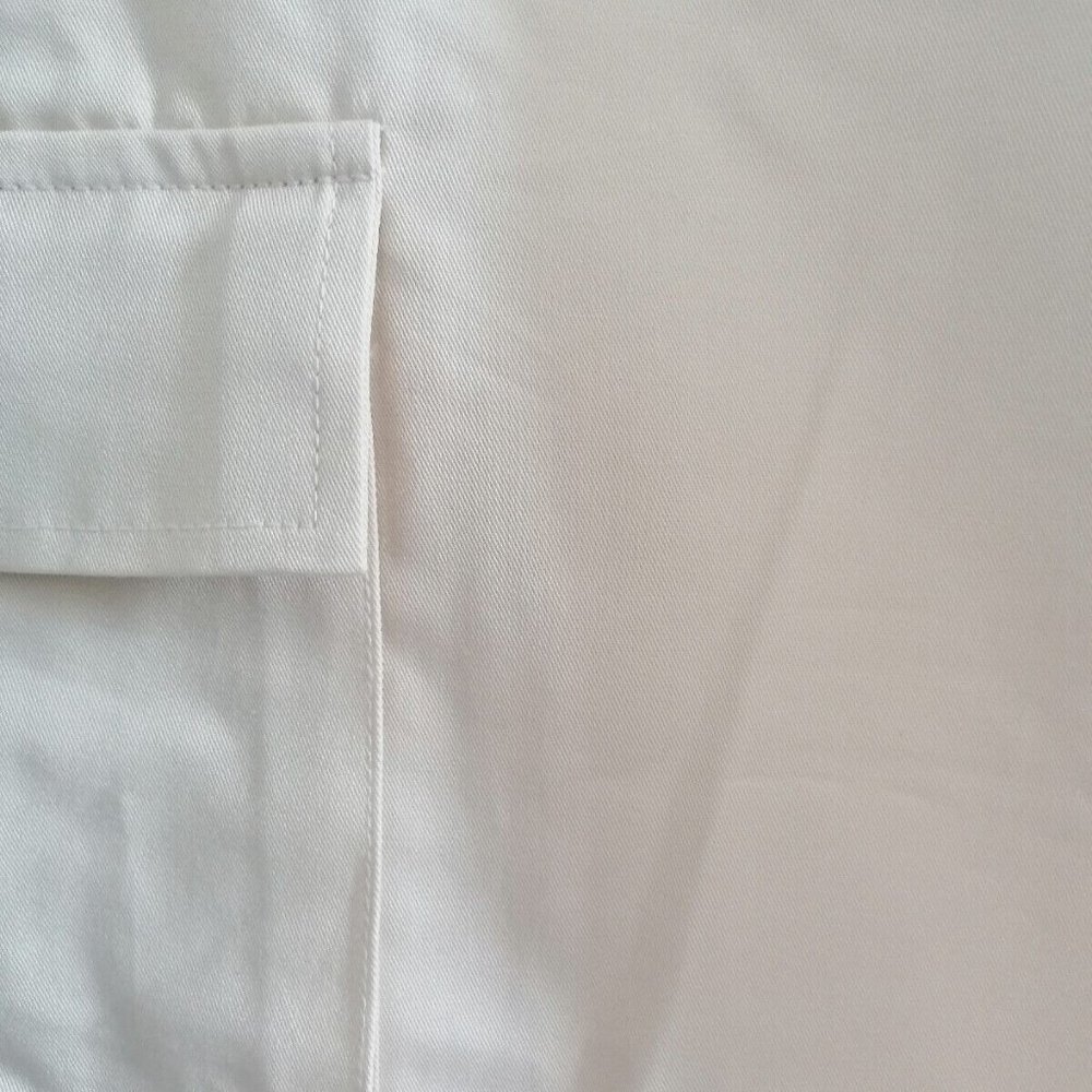 Boohoo Mens Chino Trousers Size M 34 W 31 L Chino Style Cargo Stone Colour - Picture 11 of 12